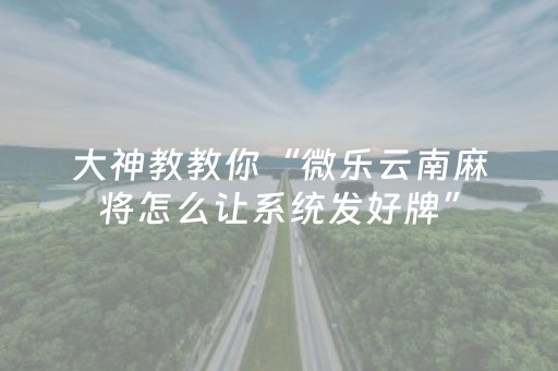 玩家必备教程“微乐小程序赢牌技巧（助赢神器通用版）