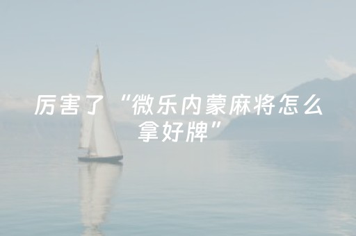 终于发现了“边锋干瞪眼怎么拿到好牌（专用辅牌神器免安装）