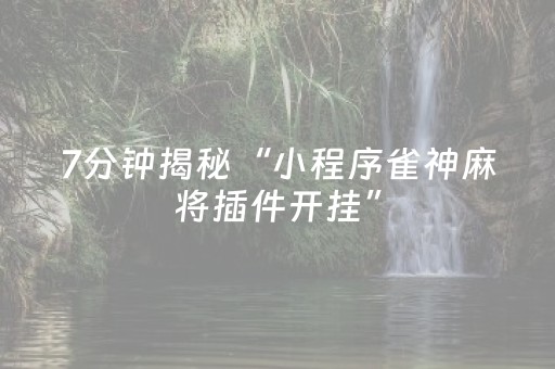实测分享“开心泉州麻将专用神器（专用辅牌神器免安装）