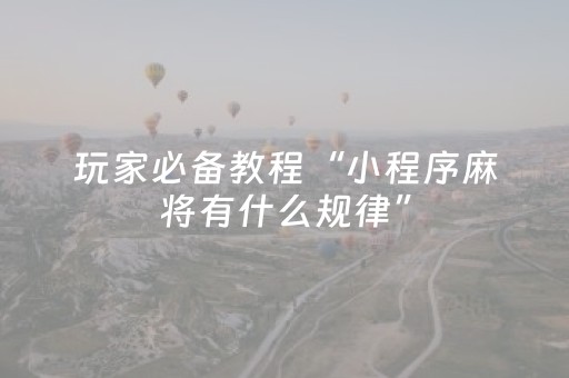 玩家必备教程“微乐陕西麻将助赢神器购买（助赢神器通用版）