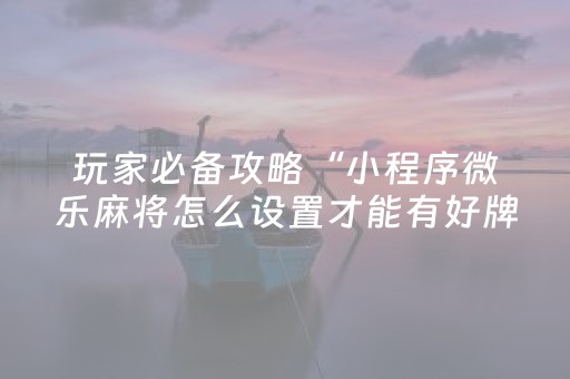 玩家必备教程“手机跑得快助赢神器（专用辅牌神器免安装）