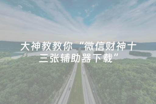 实测辅助“雀神辅助器ios版下载（专用辅牌神器免安装）