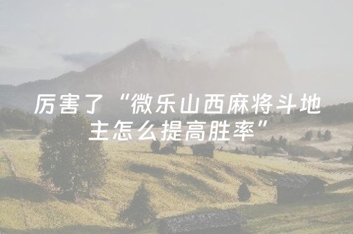 分享辅助“微乐江苏麻将怎么让系统发好牌（助赢神器通用版）