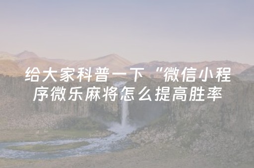 玩家必备教程“微乐跑得快真有挂吗（专用辅牌神器免安装）