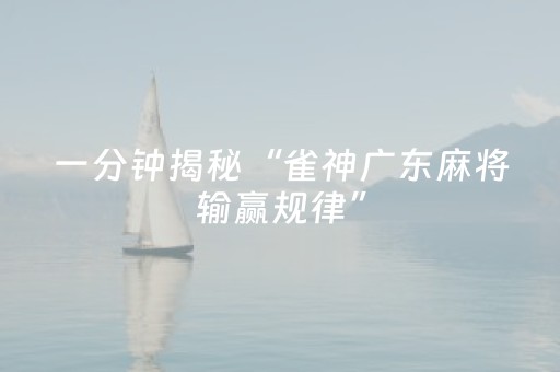 终于发现“雀神小程序专用辅助器（助赢神器通用版）