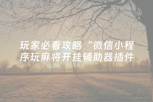 终于发现“微乐天津麻将助赢神器购买（助赢神器通用版）