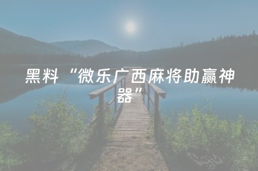 玩家必看攻略“麻将机程序控牌器安装视频（专用辅牌神器免安装）