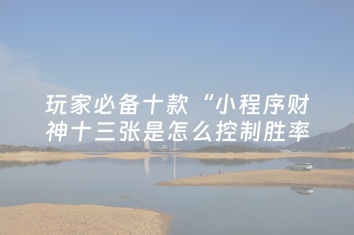 必看教程“手机麻将100%能赢的神器（专用辅牌神器免安装）