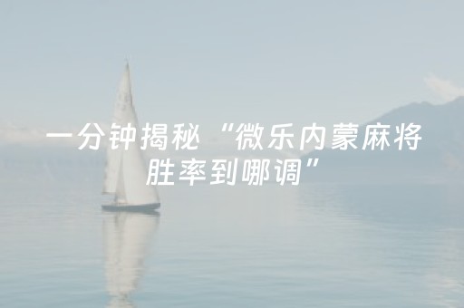 终于发现“微乐山东麻将挂神器（助赢神器通用版）