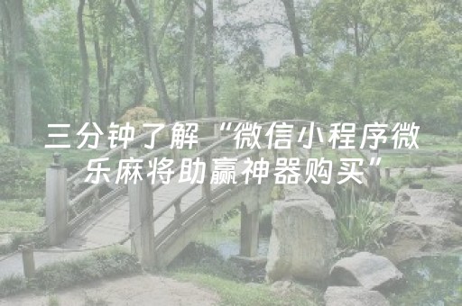 3分钟学会“手机雀神麻将有挂么（助赢神器通用版）