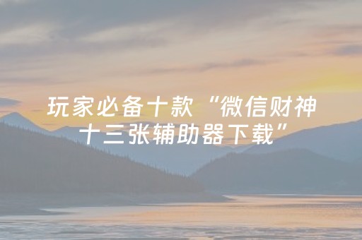 玩家必看攻略“闲逸辅牌器购买（助赢神器通用版）