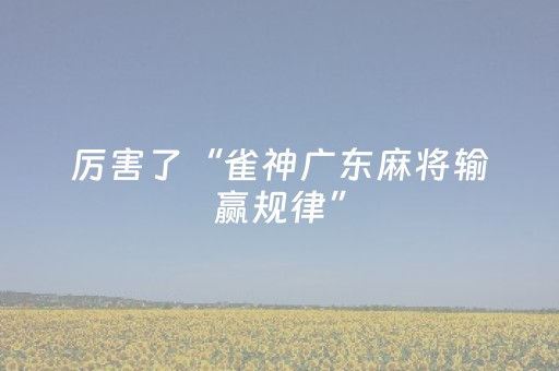 实测分享“功夫川麻小程序可以开挂吗（专用辅牌神器免安装）