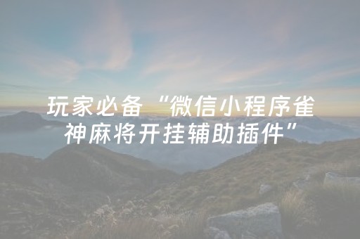 实测分享“途游四川麻将辅助器（专用辅牌神器免安装）