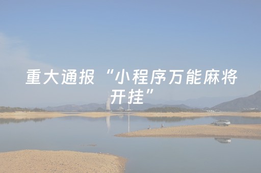 3分钟学会“微乐广西麻将挂神器（专用辅牌神器免安装）