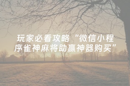 3分钟学会“兴动麻将漏宝秘籍（助赢神器通用版）