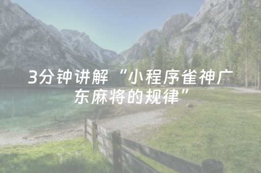 胜率设置方法“小程序微乐麻将可以作假吗（助赢神器通用版）
