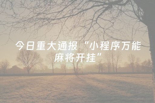 终于发现了“微乐福建麻将提高胜率（助赢神器通用版）