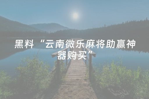 终于发现了“微信小程序麻将助赢神器（专用辅牌神器免安装）