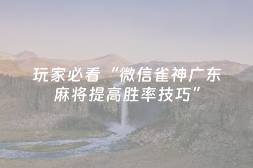 我来教大家“微信上的广东雀神麻将到底有挂吗”（详细透视教程）-哔哩哔哩