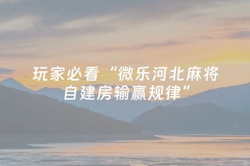 3分钟学会“微信小程序麻将助赢神器（专用辅牌神器免安装）