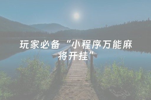 实测辅助“微乐四川麻将插件安装（助赢神器通用版）