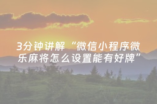 实测分享“胡乐麻将赢牌诀窍”（详细透视教程）-哔哩哔哩