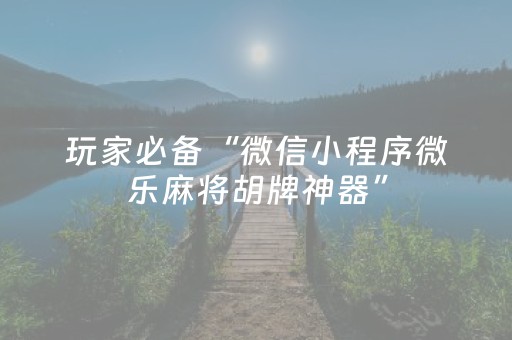 必看教程“手机微乐麻将有挂吗”（详细透视教程）-哔哩哔哩