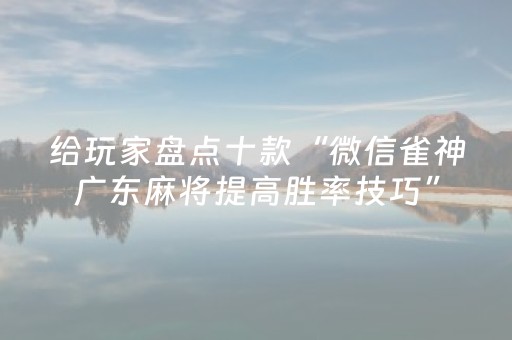 实测结果“中至麻将祈福功能有什么用（专用辅牌神器免安装）