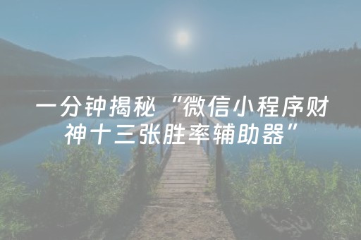 教程辅助“大头十三水通用辅助器（专用辅牌神器免安装）