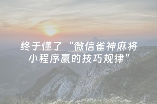 实测教程“麻将控牌器免安装（助赢神器通用版）