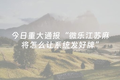 终于发现“微乐跑得快挂先试用后付款（助赢神器通用版）