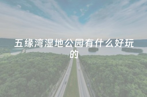 五缘湾湿地公园有什么好玩的（五缘湾湿地公园玩多久）