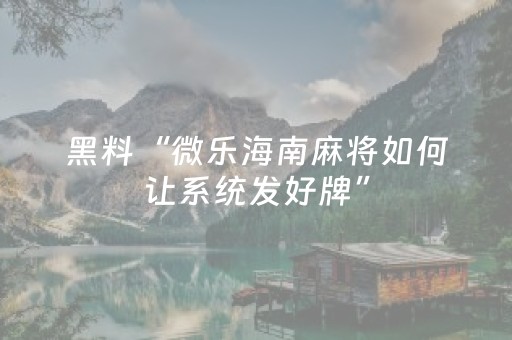 3分钟学会“开心泉州麻将专用神器（专用辅牌神器免安装）