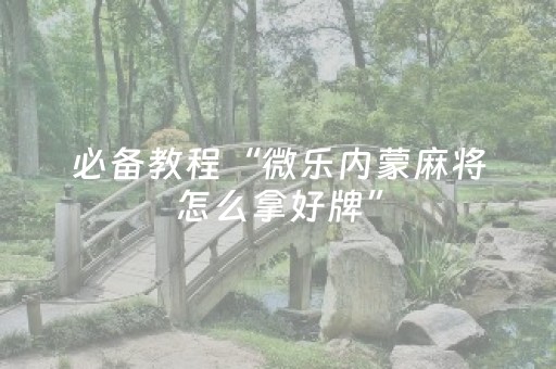 实测结果“微乐免费房间怎么提升胜率（专用辅牌神器免安装）