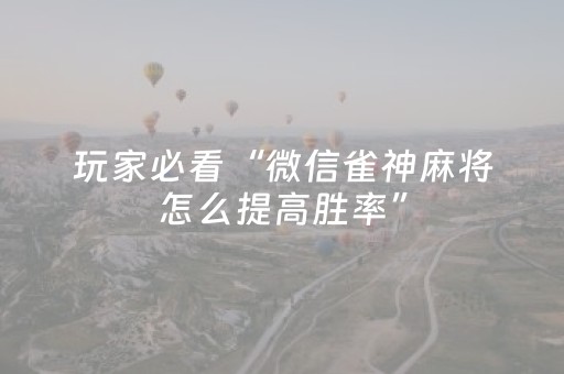 玩家实测“决胜手机麻将带挂器（助赢神器通用版）