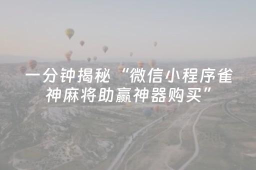 分享辅助“微乐麻将小程序怎么让系统发好牌（助赢神器通用版）
