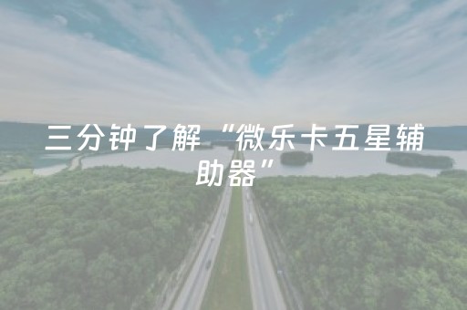 三分钟了解“微乐卡五星辅助器”（插件开挂免费AI)