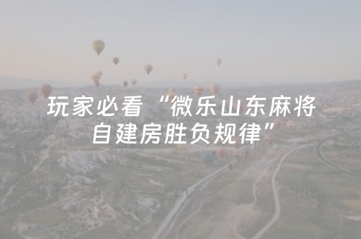 分享辅助“微信小程序麻将助赢神器（助赢神器通用版）