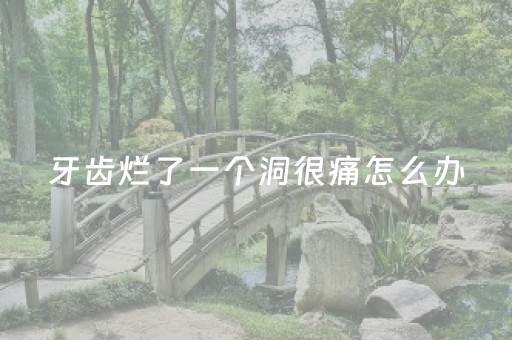 牙齿烂了一个洞很痛怎么办（牙齿烂了一个洞很痛怎么办吃什么药）