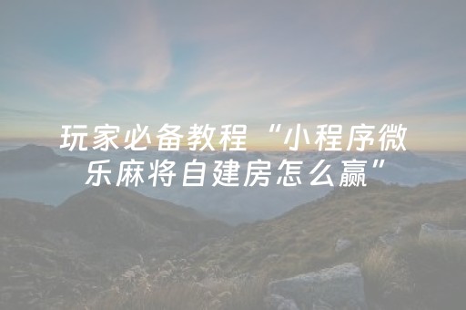 终于发现“麻将机程序控牌器怎么识别的（助赢神器通用版）