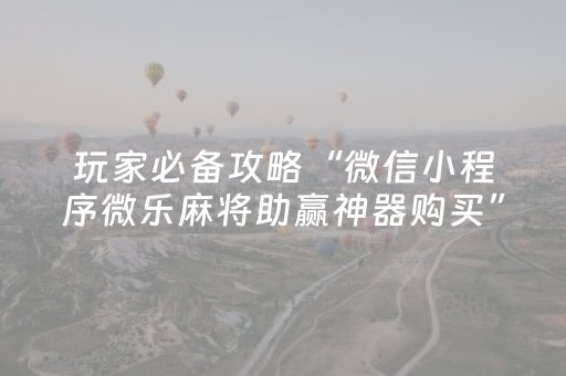 胜率设置方法“微乐陕西挖坑专用神器（助赢神器通用版）