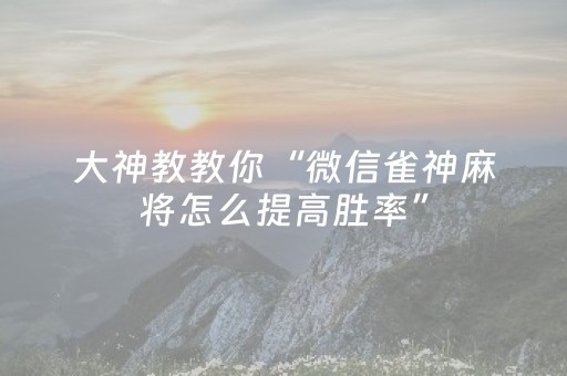 实测分享“手机麻将提高胜率方法”（详细透视教程）-哔哩哔哩