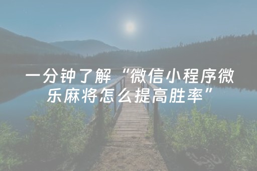 终于发现“微信小程序雀神辅助器安卓版（助赢神器通用版）