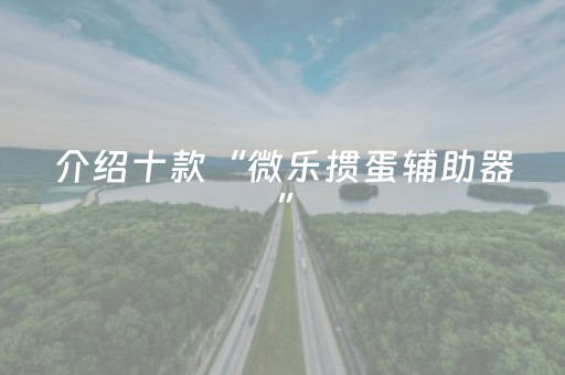 介绍十款“微乐掼蛋辅助器”（怎么设置才能赢)