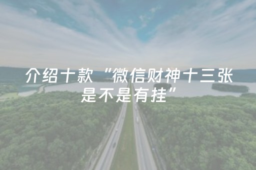 介绍十款“微信财神十三张是不是有挂”（装挂怎么安装)