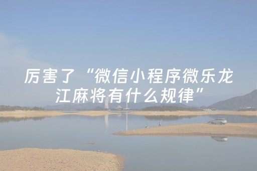 终于发现“微信跑得快小程序怎么拿好牌（专用辅牌神器免安装）