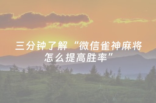玩家必看攻略“上饶中至麻将输赢规律（专用辅牌神器免安装）