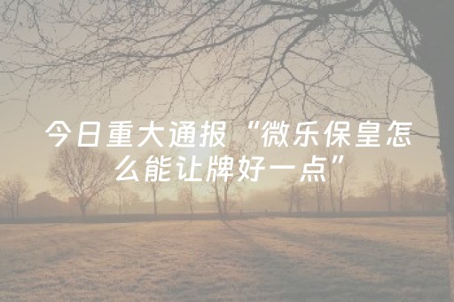 实测分享“手机打牌控牌神器（助赢神器通用版）
