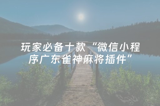 玩家必备教程“手机麻将软件只赢不输（专用辅牌神器免安装）