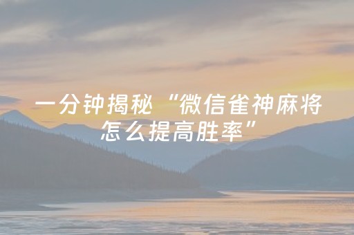 终于发现“微乐安徽麻将助赢神器购买（专用辅牌神器免安装）